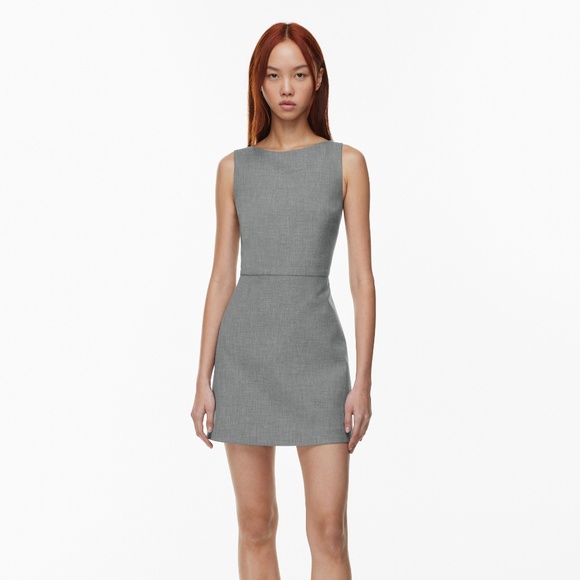 Aritzia Babaton⎜BOND DRESS⎜HEATHERED MEDIUM GREY - Picture 2 of 16